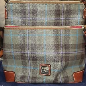 Dooney & Bourke Green Plaid crossbody